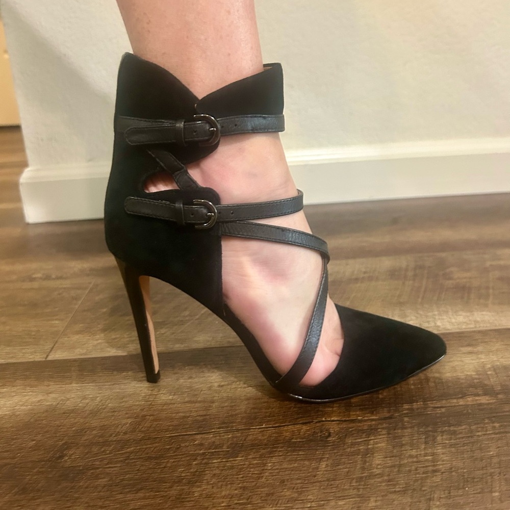Rebecca Minkoff Black Strappy Heels
